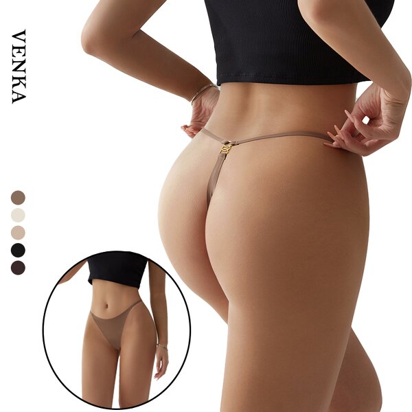 Quick Dry Panties Manufacturer - Seamless Sexy Thin Straps Ring Buckle Low Rise