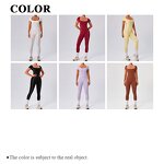 Women's Bodysuit Factory - Contrast Color Elastic Slim Fit Breast Pad