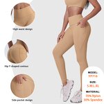 Fitness Sweatpants Supplier - High Waist Butt Lifting No Front Line With Pockets