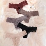 Transparent Panties Factory - Low-Rise Breathable Quick Dry Lace Bow Hollow out