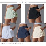 Athletic Skirt Manufacturer - Built in Shorts Pockets Custom Logo High Waist