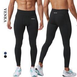 Workout Compression Pants Factory - Polyester Elastic Sport Gym Back Pockets Quick Dry