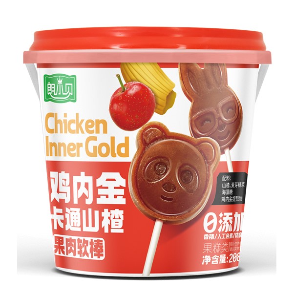 208g鸡杂味山楂果肉软棒卡通山楂小吃
