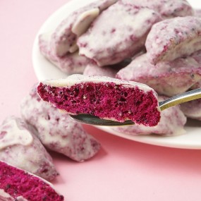 1kg Chocolate Coated Pitaya FD Freeze-dried Fruit Dried Pitaya Crisp Leisure Snacks Dried Fruit Wholesale OEM