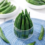 1KG干油炸秋葵脆VF蔬菜水果低温干小吃脆脱水OEM/ODM