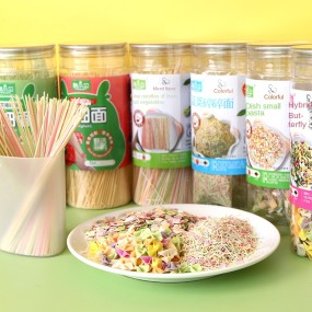 Children's  Fruit and Vegetable Noodles Butterfly Broken Noodles Cartoon Canned Complementary Food