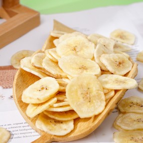 1kg Factory Custom Wholesale Fruit Vegetable CrispBanana Slices Sweet Dried Snack Bulk Packaging FD Drying Process