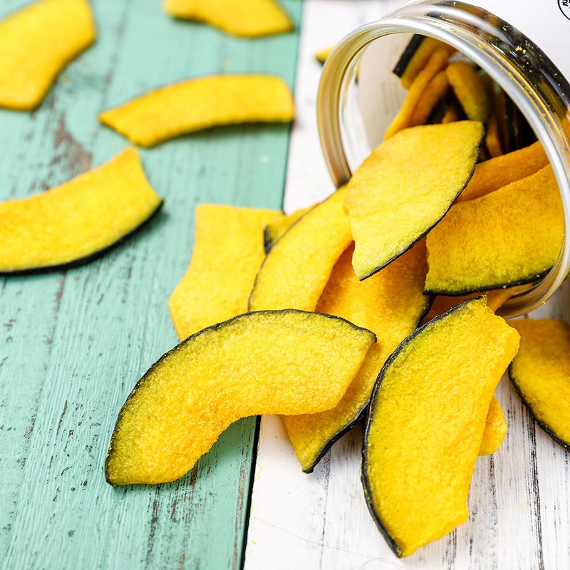 250g VF Pumpkin Chips Dried Vegetables Dried Pumpkin Leisure Snacks Healthy Dried Fruits and Vegetables OEM