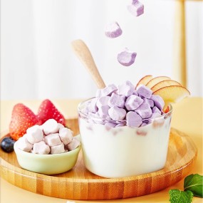 OEM FD Dissolve Beans Freeze Dried Yogurt Melt Bean Dessert Healthy Snack Freeze Dried Fruits Flavor Melt