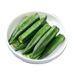 1KG干油炸秋葵脆VF蔬菜水果低温干小吃脆脱水OEM/ODM
