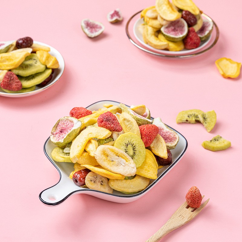 168g VF Fruit and Vegetable Crisp  Freeze-dried Fruit Dried Fruit Crisp Strawberry Crisp Dried Fig Leisure Snacks Wholesale
