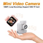 Vlog Camera Factory - Keychain Mini Retro Camera with Flash for Travel