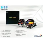4G Smart Watch Manufacturer - H99 1.75inch AMOLED Rotating Camera GPS