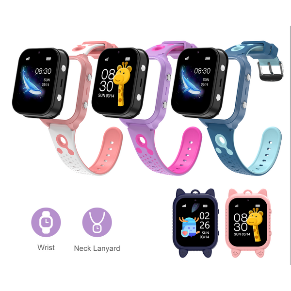 4G Kids Smartwatch Factory - LT56E Double Straps Camera GPS SIM Card