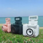 Vlog Camera Factory - Keychain Mini Retro Camera with Flash for Travel