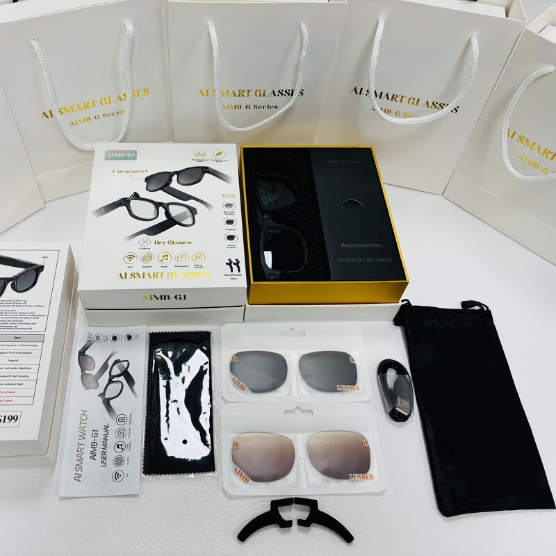 Smart Glasses Manufacturer - 5MP Camera Blue Light Blocking AI Glasses