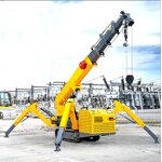Knuckle Boom Spider Crane Factory - 1-8 Ton Crawler Electric Man Basket