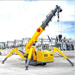 Knuckle Boom Spider Crane Factory - 1-8 Ton Crawler Electric Man Basket