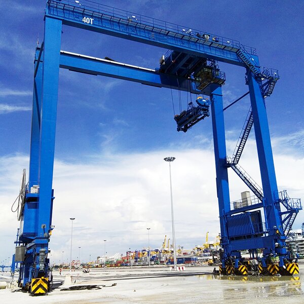Rubber Tired Gantry Crane Manufacturer - 20-60 Ton CE Certified Outdoor