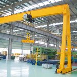 Mobile Semi Gantry Crane Supplier - 5 Ton Rail Mounted Double Girder