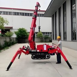 Telescopic Spider Crane Manufacturer - 2-8 Ton Indoor Outdoor Electric