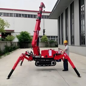 Telescopic Spider Crane Manufacturer - 2-8 Ton Indoor Outdoor Electric