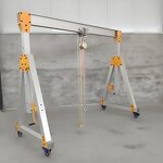 Aluminium Gantry Crane Factory - 1 Ton Adjustable Light Duty Mobile