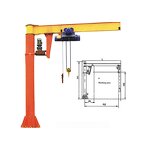 Self-Standing Jib Crane Manufacturer - 10 Ton Electric Cantilever Design