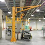 Hydraulic Jib Crane Supplier - 8 Ton Freestanding Heavy-duty Direct
