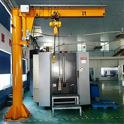 Hydraulic Jib Crane Supplier - 8 Ton Freestanding Heavy-duty Direct