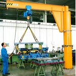 Pillar Jib Crane Factory - 2-16 Ton Manual Slewing Foldable Arm