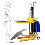 Electric Stacker Manufacturer - Adjustable Fork Platform Stacker