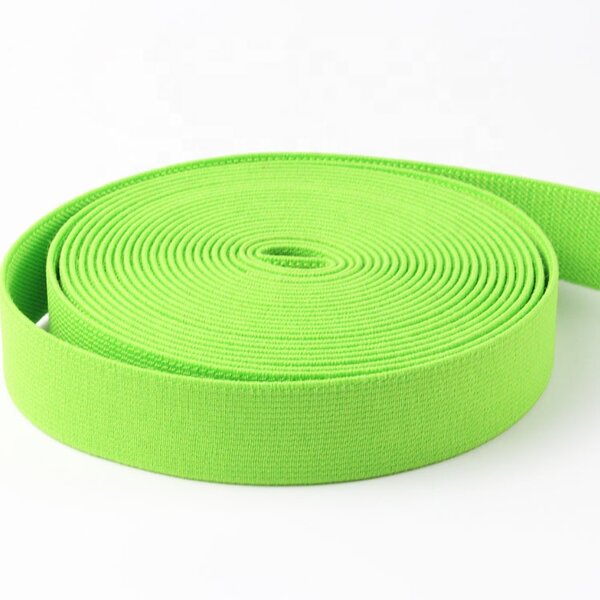 Polyester Webbing Stripe Factory - Light Green 25*2mm with Plastic Support