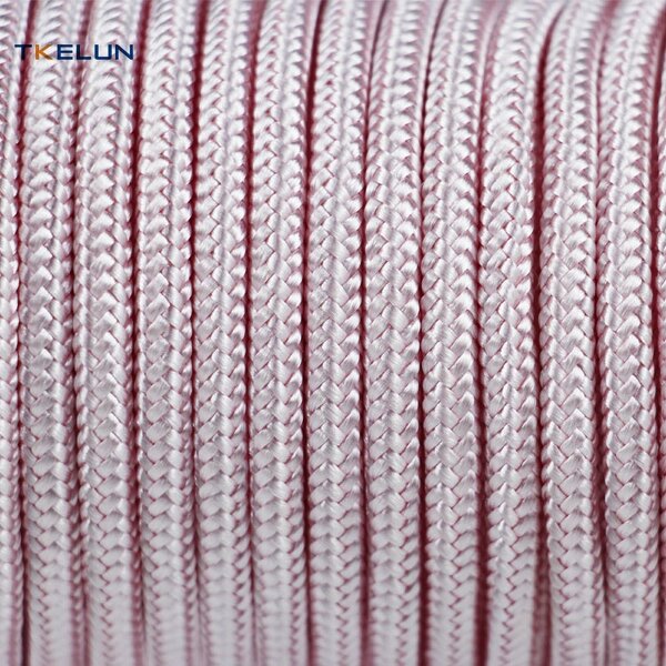 Polyester Rope Manufacturer - Solid Braided 5mm Pink Color Custom