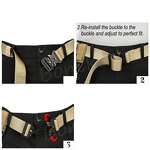 Tactical Belt Supplier - Quick Release Zinc Alloy Buckle Custom Color