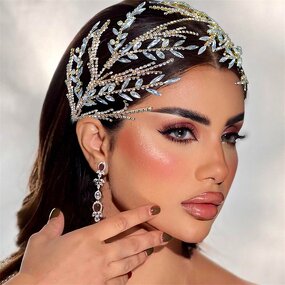 Bridal Hair Accessories Manufacturer - OEM/ODM Rhinestone Cross S Curved Headband