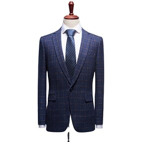 Men's Suit Manufacturer - OEM/ODM Vintage Red Plaid Wedding Groom Performance Suit