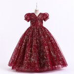 Children's Puffy Dress Manufacturer - OEM Custom Bubble Sleeve Wedding Skirt