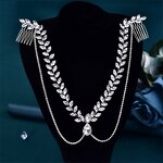 Bridal Hair Comb Manufacturer - OEM/ODM Handmade Alloy Pearl Leaf Weaving Comb