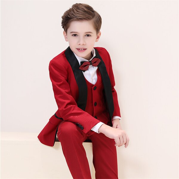 Children's 5-Piece Suit Manufacturer - OEM Custom Wedding Blazer Costume