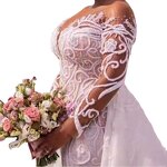 Plus Size Wedding Dress Manufacturer - OEM Custom Lace Long Sleeve Gown