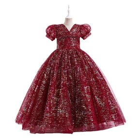 Children's Puffy Dress Manufacturer - OEM Custom Bubble Sleeve Wedding Skirt