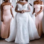 Plus Size Mermaid Wedding Dress Manufacturer - OEM Sexy Lace Halter Gown