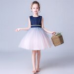 Flower Child Dress Manufacturer - OEM Custom Royal Blue Vest 0-6 Years