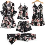 Women's Pajamas Set Manufacturer - OEM/ODM Sexy Hollow Silk Robe Two-Piece Set