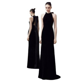 Evening Dress Manufacturer - OEM/ODM Sexy Plunging Neckline Long Party Dress