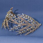 Bridal Hair Accessories Manufacturer - OEM/ODM Rhinestone Cross S Curved Headband