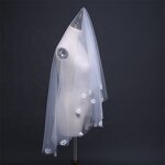 Bridal Veil Manufacturer - OEM/ODM Embroidery Lace Double Layer Hair Comb Veil