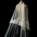 Bridal Veil Manufacturer - OEM/ODM Car Bone Lace Super Bright Long Tail Veil