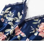 Women's Pajamas Set Manufacturer - OEM/ODM Sexy Hollow Silk Robe Two-Piece Set